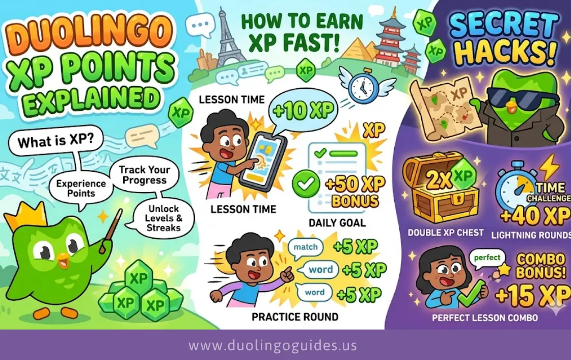 duolingo xp points explained how to earn xp fast + secret hacks