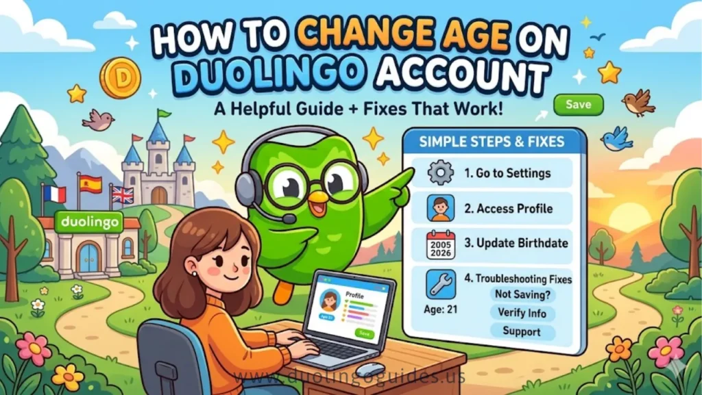how to change age on duolingo account guide + fixes that work