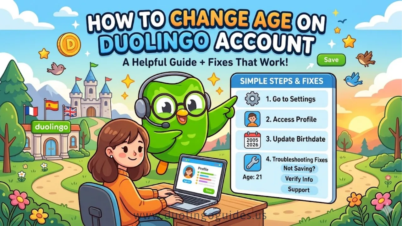 how to change age on duolingo account guide + fixes that work