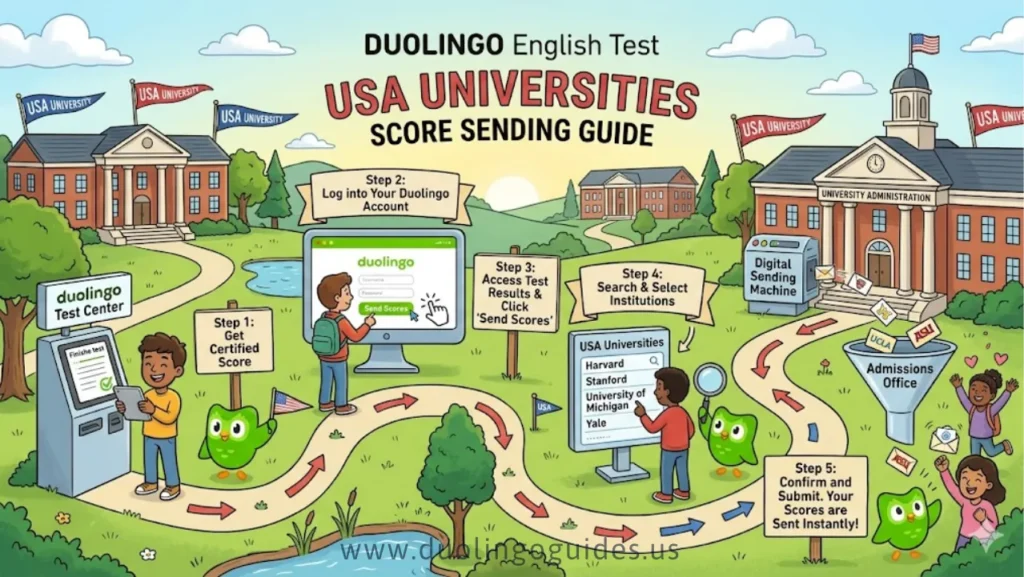 how to send duolingo scores to universities in the usa (step-by-step guide)