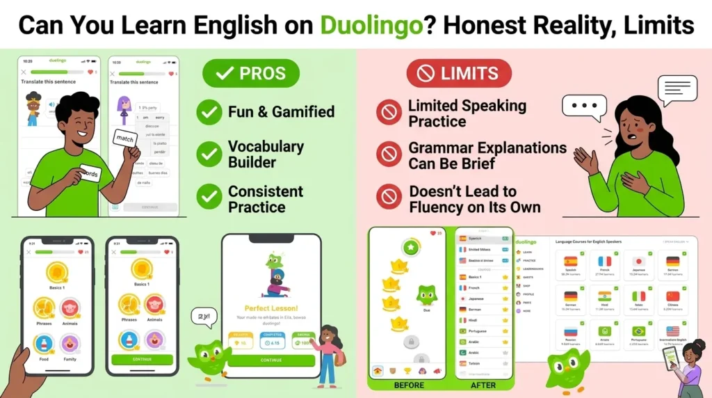 Learn English on Duolingo