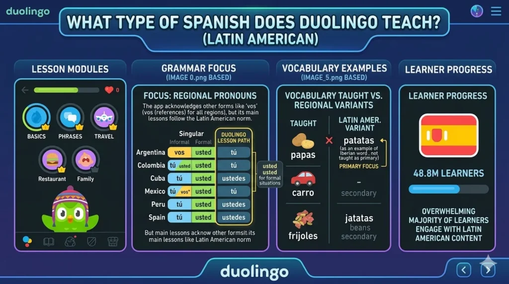 What Type of Spanish Does Duolingo Teach