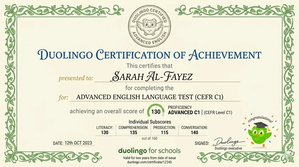 duolingo certification