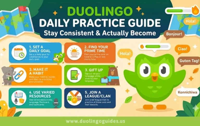 duolingo daily practice guide stay consistent & actually become