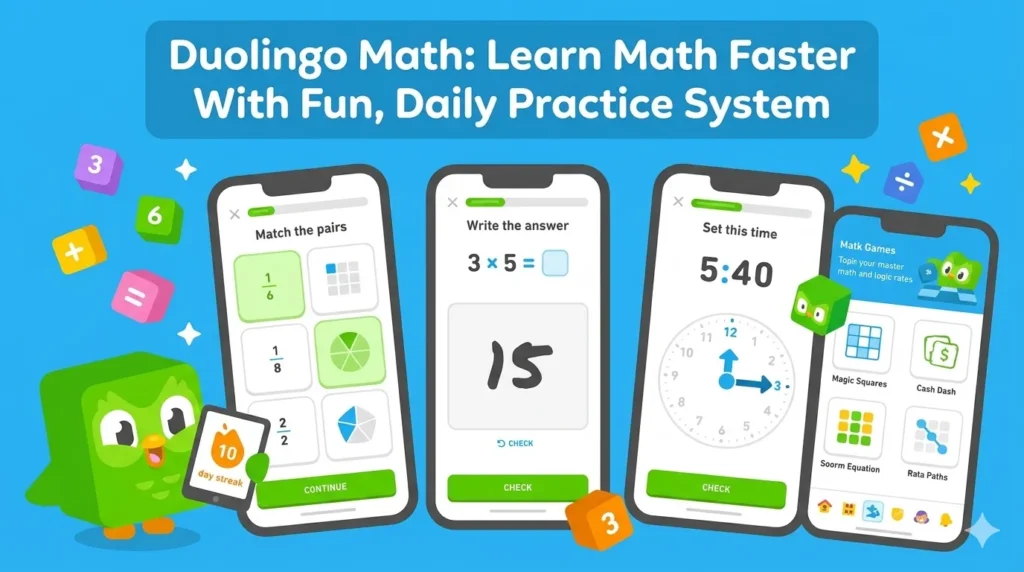 duolingo math learn math faster with fun, daily practice system