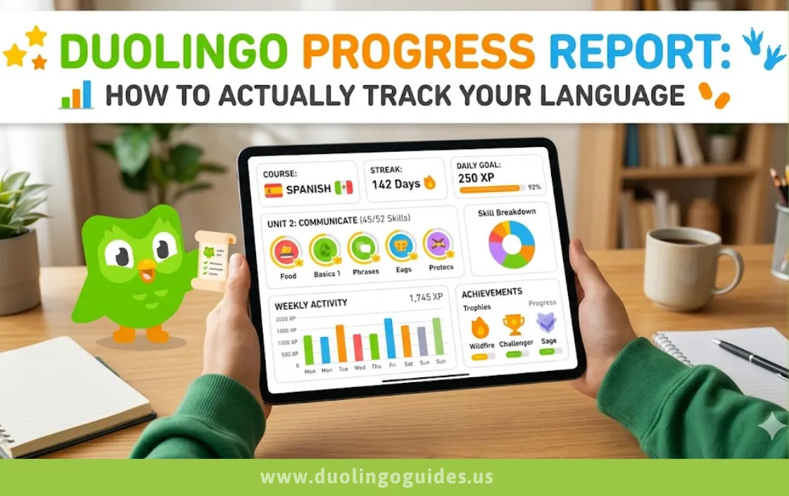 Duolingo Progress Report: How to Actually Track Your Language