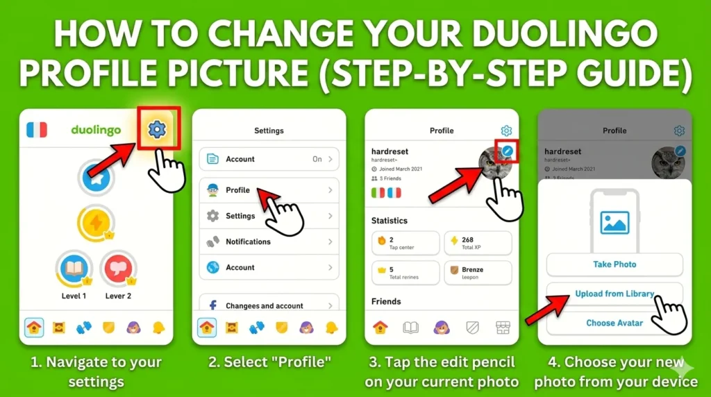how to change duolingo profile picture (step-by-step guide)