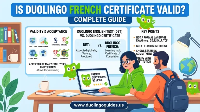 is duolingo french certificate valid complete guide